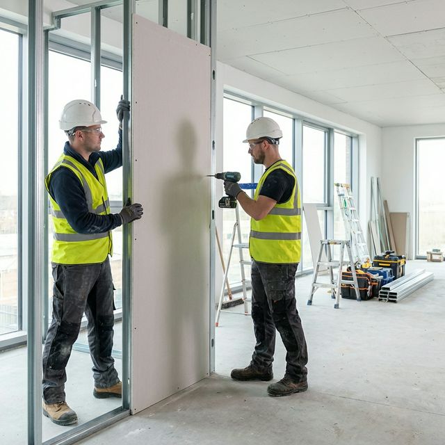 Trockenbau — Montage von Gipskartonplatten