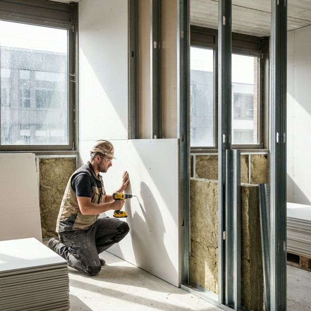 Trockenbau — Wandmontage