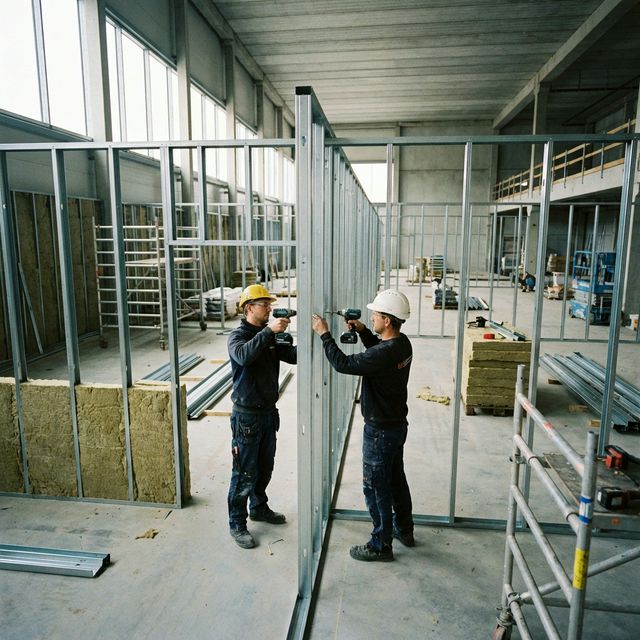 Trockenbau — Metallständerwerk